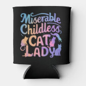 惨めな子どものいない猫の女性 缶クーラー (正面)