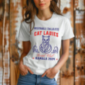 惨めな子どものいない猫レディースfor Kamala 2024 Tシャツ