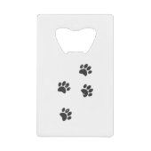 惨めな犬の足のトラック クレジットカード栓抜き (正面)