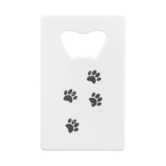 惨めな犬の足のトラック クレジットカード栓抜き (裏面)