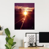 想いの列Miyspiritによる夕日 ポスター (ホームオフィス)