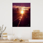 想いの列Miyspiritによる夕日 ポスター (キッチン)