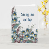 想いやりフラワー – 花の励まし カード (黄色い花)