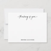 想いを伝えるスクリプト手書き装飾 ノートカード (正面)