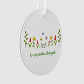 想いを前向き育てる オーナメント (正面)