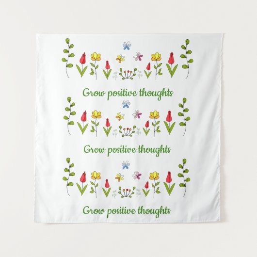 想いを前向き育てる タペストリー (正面)