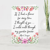 想い出のたびに花が咲く カード (正面)