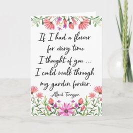 想い出のたびに花が咲く カード