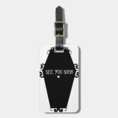 想い出の品のMoriの棺のデザインすぐに会おう ラゲッジタグ (正面縦)