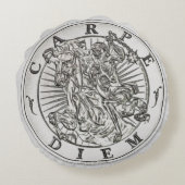 想い出の品のMori Carpe Diemの銀製の円形 ラウンドクッション (裏面)