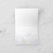 想い出の花の折りたたみカード カード (内部)