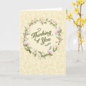 想い出の花輪 カード (黄色い花)