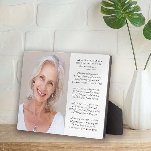 想い出の詩 写真 追悼 哀悼 フォトプラーク