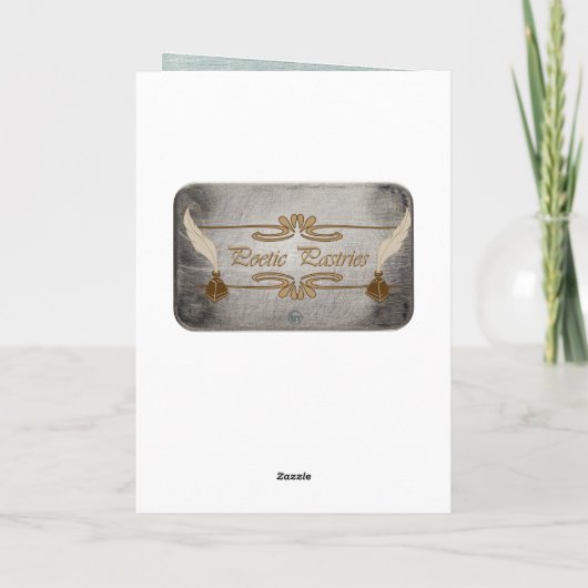 想い出を紡ぐ - 現代ファンタジーアートの誕生日 カード (裏面)