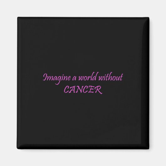想像がん世界のがん日のない世界 マグネット (正面)