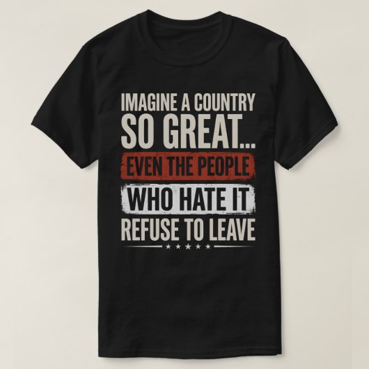 想像してみて。こんな国を、、、 Tシャツ (デザイン正面)