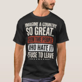 想像してみて。こんな国を、、、 Tシャツ (正面)