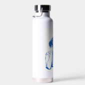 想像するウォーターボトルを持つ女性のスケッチ ウォーターボトル (右面)