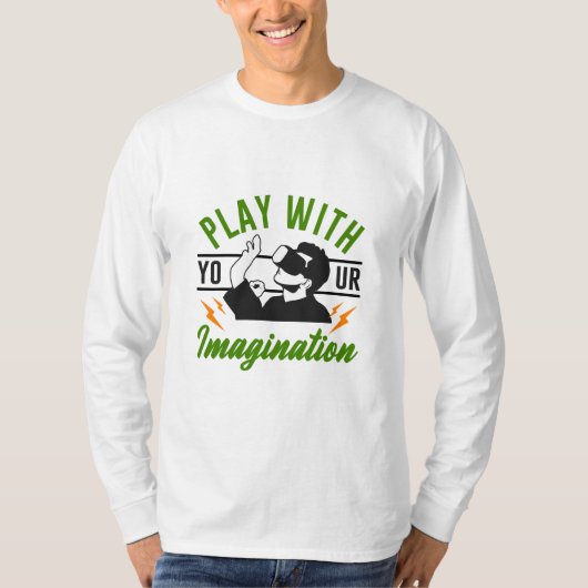 想像で遊のゲーマー・ギフト Tシャツ (正面)