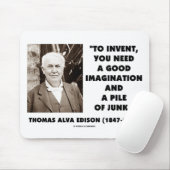 想像のがらくたの山を発明するトーマス・エジソン マウスパッド (マウス)
