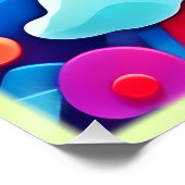 想像のカラフル渦 ポスター (コーナー)