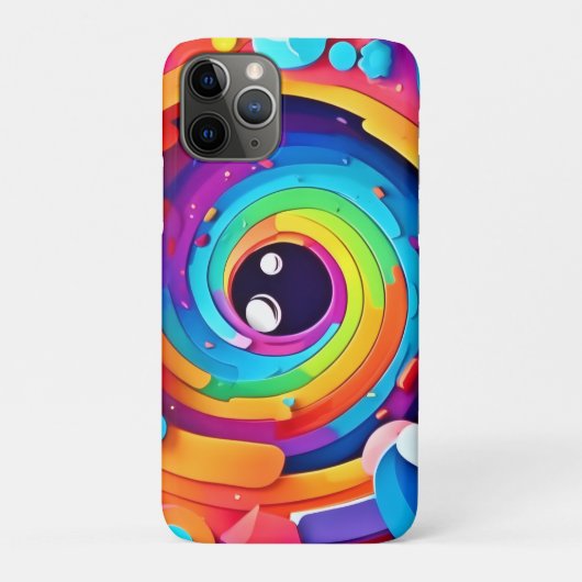 想像のカラフル渦 Case-Mate iPhoneケース (裏)