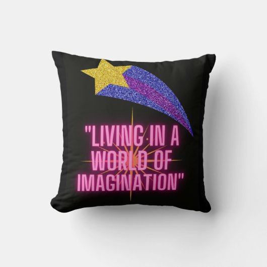 想像の世界で暮らす クッション (正面)