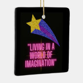 想像の世界で暮らす セラミックオーナメント (右)