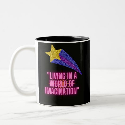 想像の世界で暮らす ツートーンマグカップ (左)