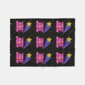 想像の世界で暮らす フリースブランケット (正面(横))