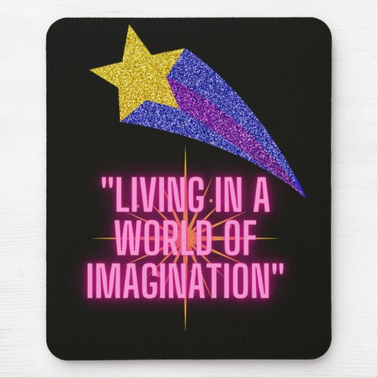 想像の世界で暮らす マウスパッド (正面)