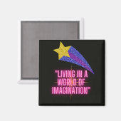 想像の世界で暮らす マグネット (正面/裏面)