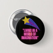 想像の世界で暮らす 缶バッジ (正面&裏面)
