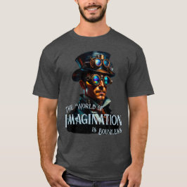 想像の世界は無限のスチームパンク Tシャツ