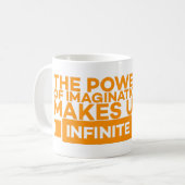 想像の力は無限だ コーヒーマグカップ (正面左)