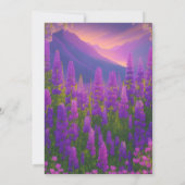 想像の幸福と新しい始まりとしてのルピネス 招待状 (裏面)