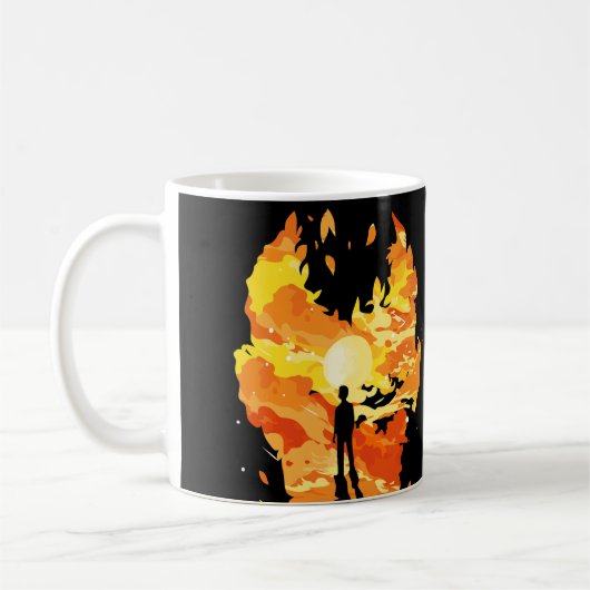 想像の心が揺れる コーヒーマグカップ (左)