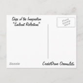 想像の船"帆船反射" C ポストカード (裏面)