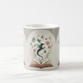 想像の領域:ファンタジー書 コーヒーマグカップ (中央)