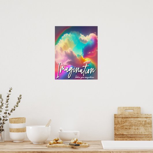 想像はどこにでもポスターを持って行ける ポスター (キッチン)