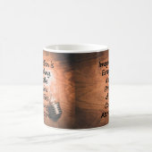 想像は全てだ意欲を起こよインスパイア。 コーヒーマグカップ (中央)
