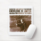 想像は知識より重要です マウスパッド (マウス)
