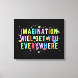 想像は至る所に及ぶ キャンバスプリント