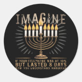 想像もしの携帯電話のハヌカー(ユダヤ教の祭り)は10% ラウンドシール (正面)