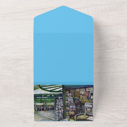 想像もできないようなイメージは? オールインワン招待状 (外側)