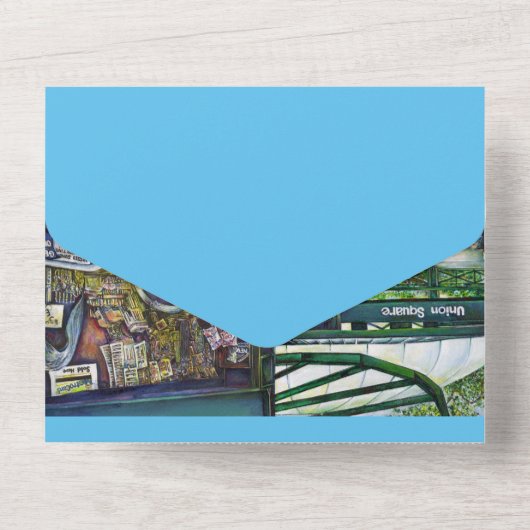 想像もできないようなイメージは? オールインワン招待状 (裏面)