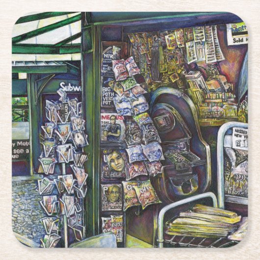 想像もできないようなイメージは? スクエアペーパーコースター (正面)