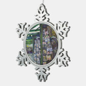 想像もできないようなイメージは? スノーフレークピューターオーナメント (右)