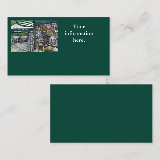 想像もできないようなイメージは? 名刺 (正面/裏面)