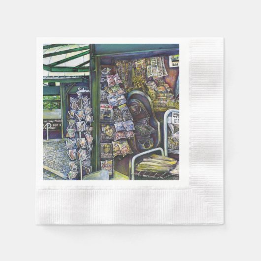 想像もできないようなイメージは? 縁ありカクテルナプキン (正面)